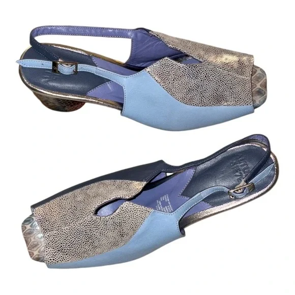 Altura Siete Iris Slingback Heels Handmade in Mexio US sz 8